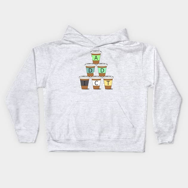 Tea addict Kids Hoodie by Byrnsey